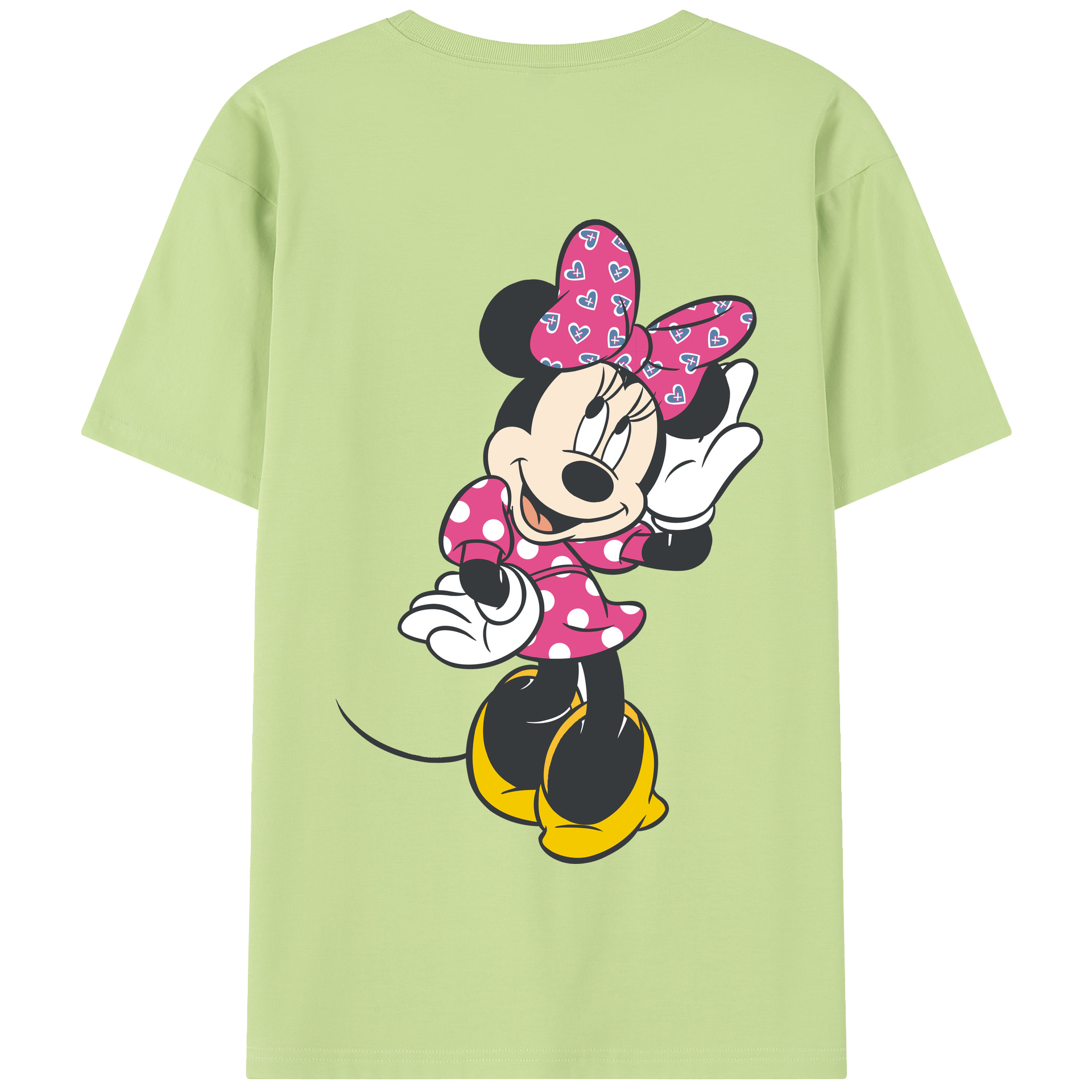 （画像用） ミッキーマウス Mickey Mouse 綿100％半袖Tシャツ（背面プリント）